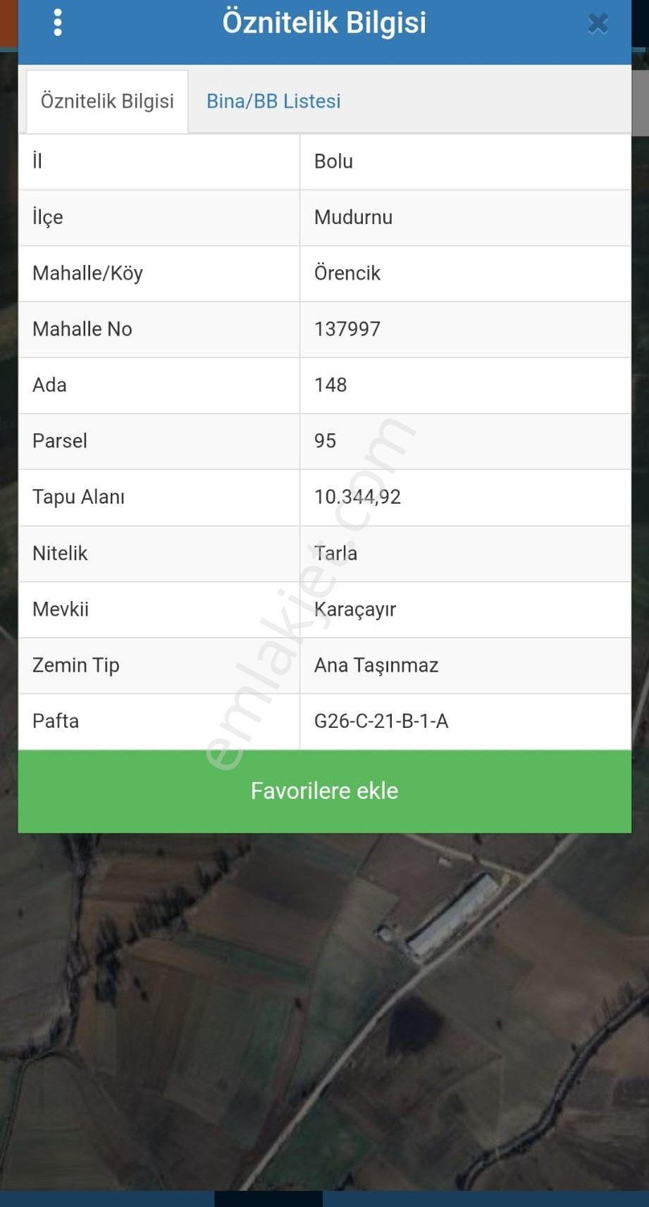 Satılık 10 Dönüm Tarla