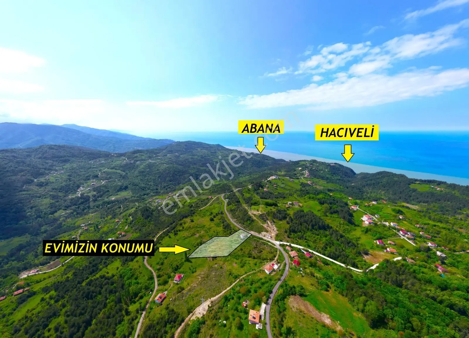 █abana'da Deniz Ve Doğa Manzaralı, Kupon Arazi Ve Müstakil Ev█