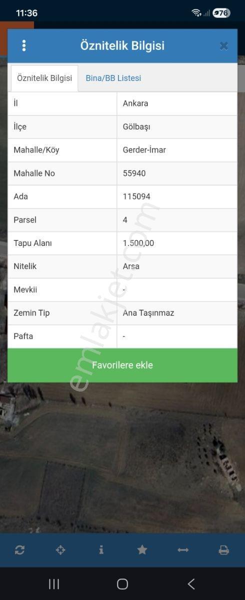 Gölbaşı(gerder İmar) Yurtbey Mah. Tek Tapulu Satılık Fırsat Arsa - Görsel 3