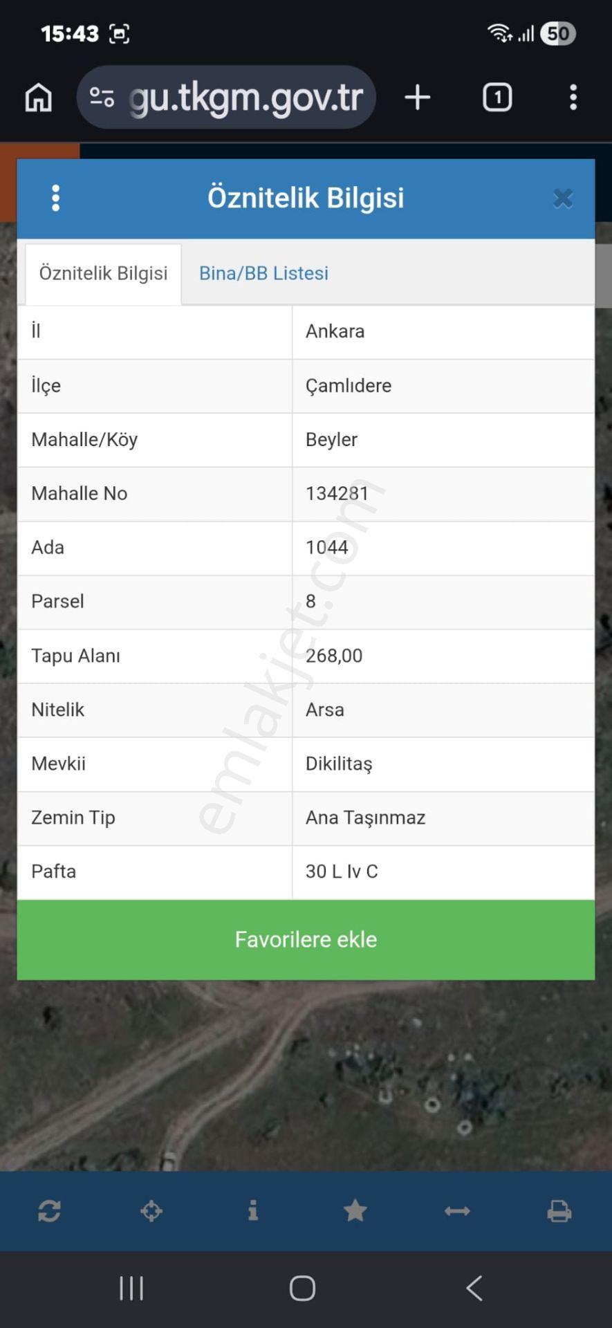 Arel'den Çamlıdere Beyler Mh.yeni Hastane Yakını 268 M.kare Arsa - Görsel 4