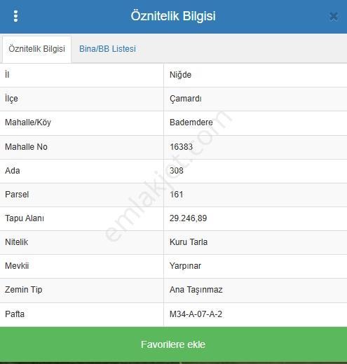 Toros Emlak'tan Çamardı Bademdere Satılık 30 Dönüm Tarla - Görsel 2