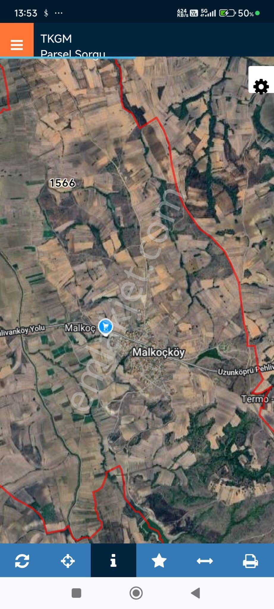 Edirne Uzunköprü Malkoç Köyünde Yatırımlık Hisse - Parsel 1566