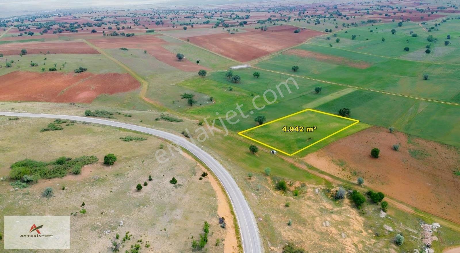 Akören Ağalar Mahallesinde 4.942 M² Müstakil Tapulu Tarla - Görsel 10