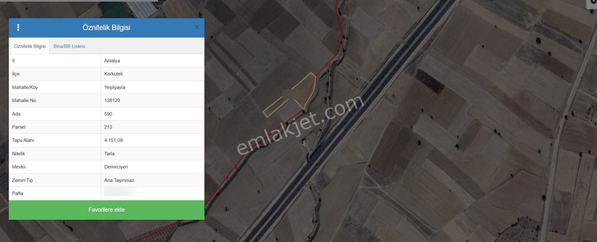 Antalya Korkuteli Yeşilyayla'da D635 Yoluna Cephe Yatırımlık 4.150 M2 Satılık Arsa - Görsel 10
