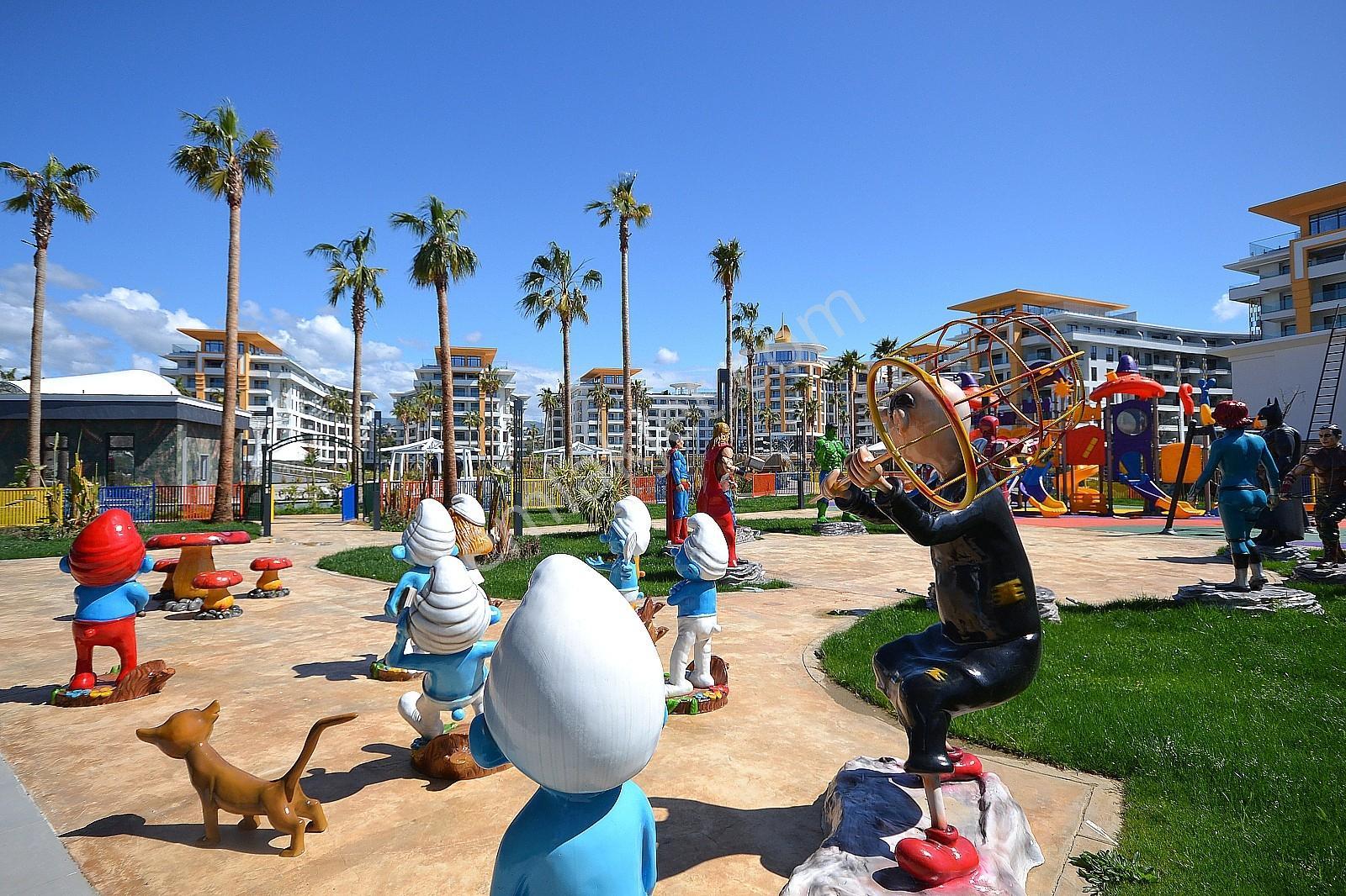 Azura World'de Dağ Manzaralı Eşyalı Kiralık Daire | Tekce - Görsel 32