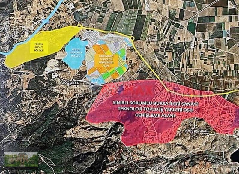 İnegöl Karagöl'de 1450m² Satılık Sanayi Arsası