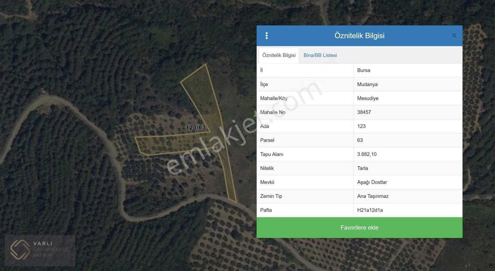 Mudanya Mesudiye Sahilde Deniz Manzaralı 3882 M² Tarla - Görsel 12