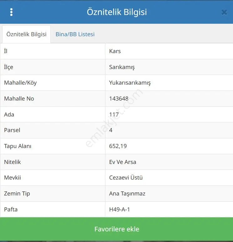Sahibinden 1/2 Hisseli İmarlı Kupon Arsa