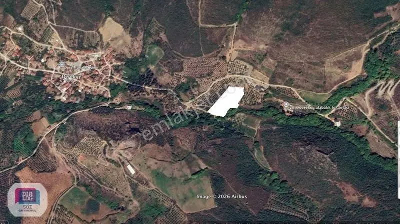 İznik Dereköy De Yola Cephe 8.950 M² Satılık Yatırım Tarlası