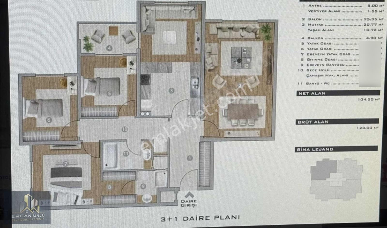 İldem F Talas Vadi 2+1 Borçsuz Uygun Fiyatlı Kooperatif Hissesi - Görsel 12