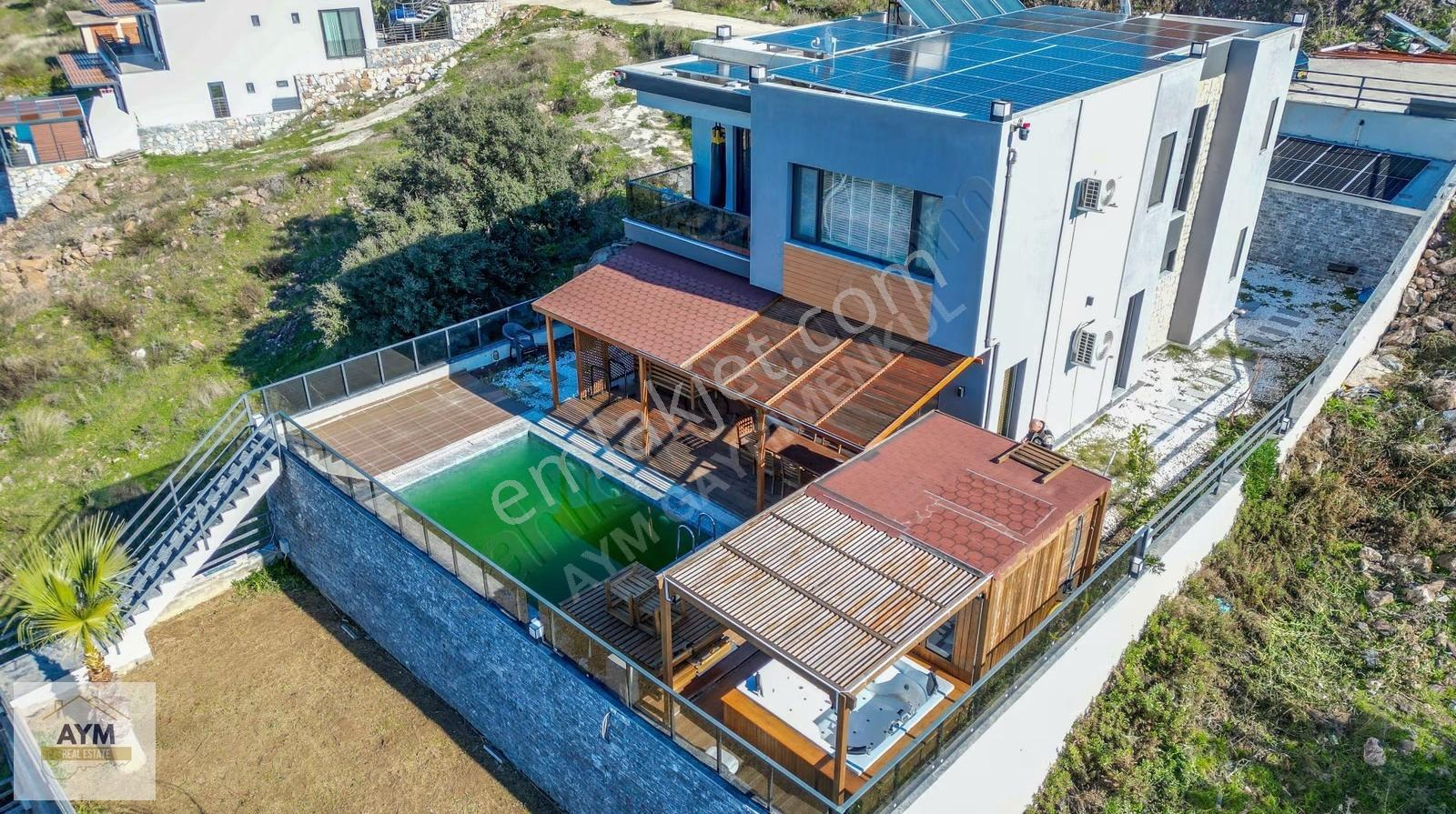 Milas Bodrum Yolu Meşelik'te Eşyalı Havuzlu Donanımlı Villa - Görsel 13