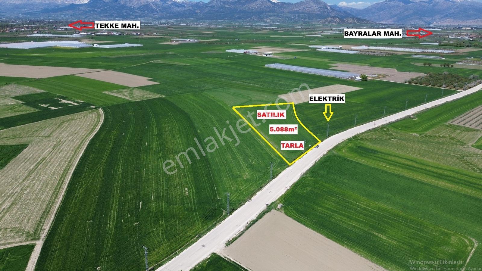 Vıp Gayrimenkul'den Karamık Bayralar Yolu Üzerinde 5088 M2 Tarla - Görsel 3