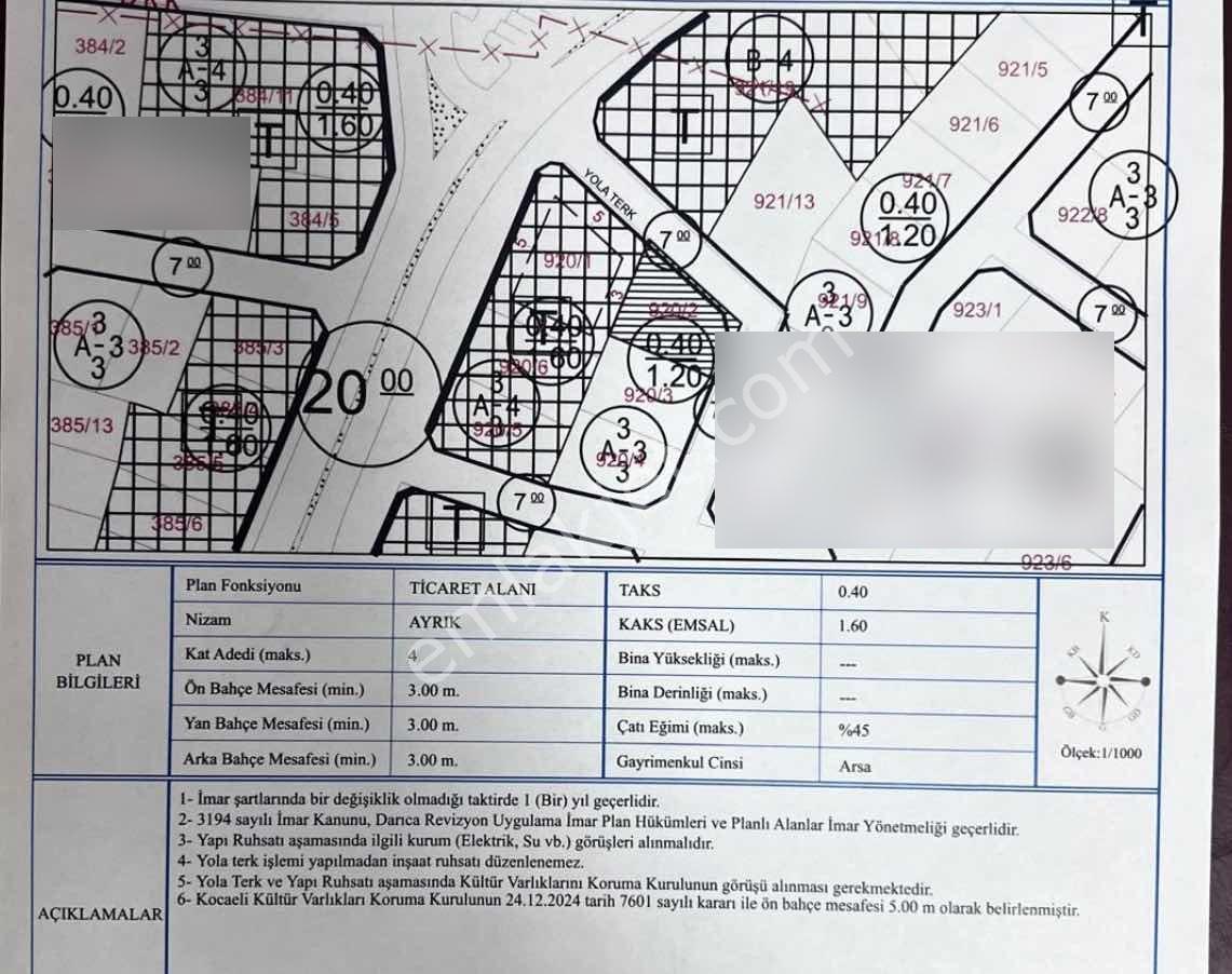 Lavi Ali'den Satılık Anacadde 591m2 Satılık 4 Kat Ticari Arsa - Görsel 2