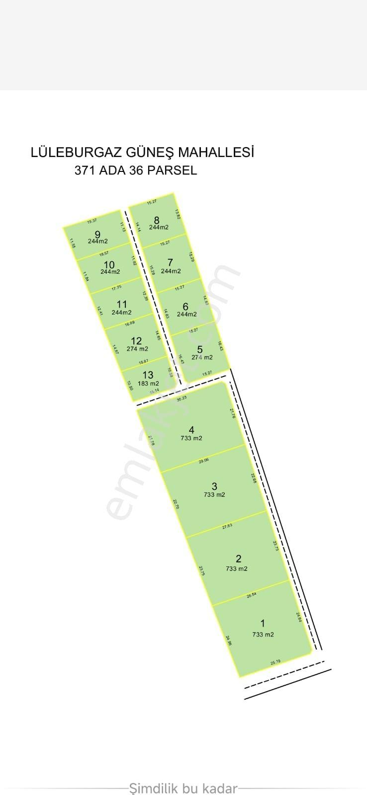 Satılık Tarla Lüleburgaz Güneş Mahallesınde 244 M2 - Görsel 4