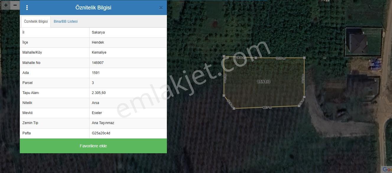 Sakarya Hendek Merkezde 2305m² 3 Kat İmarlı 3 Cephe Satılık Arsa - Görsel 24