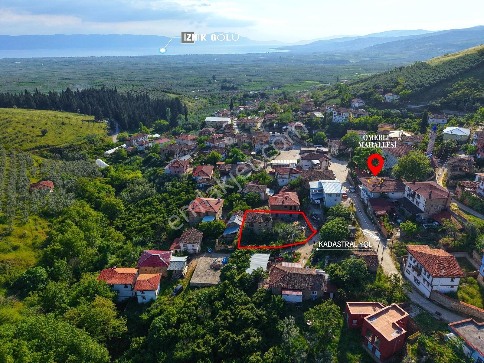 İznik Ömerli'de Göl Gören 333 M2 İmarlı Arsa Ve Metruk Ev - Görsel 22