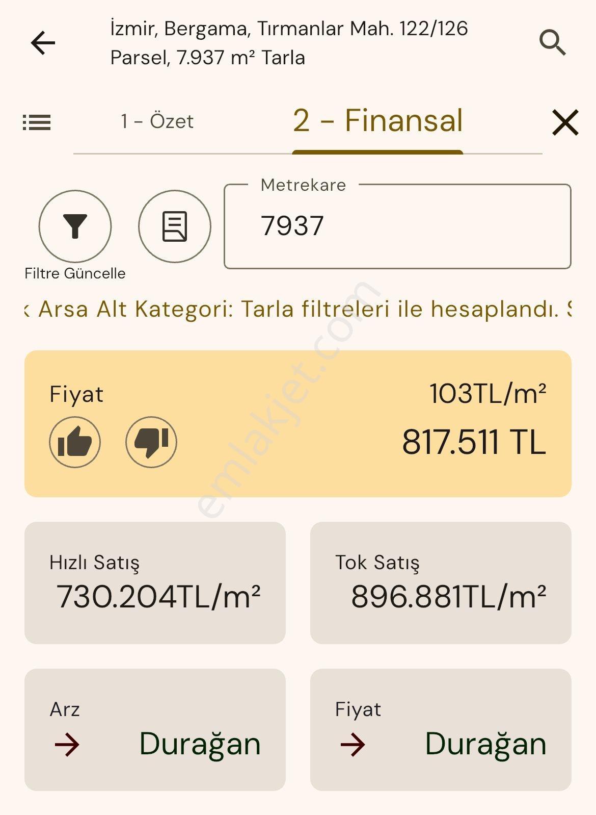 İzmir Bergama Tırmanlar 7937 M2 Bedava Yatırımlık Satılık Tarla - Görsel 9
