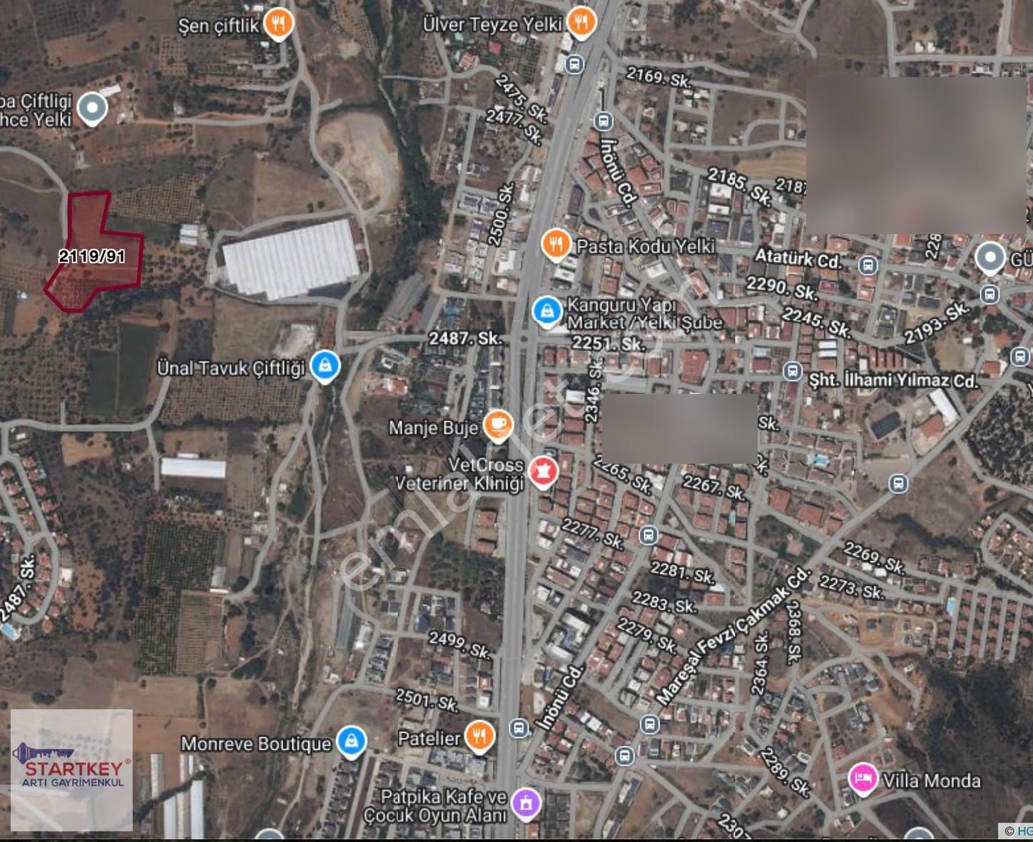 İzmir Güzelbahçe Yelki De 3281 Metrekare Satılık Zeytinli Tarla