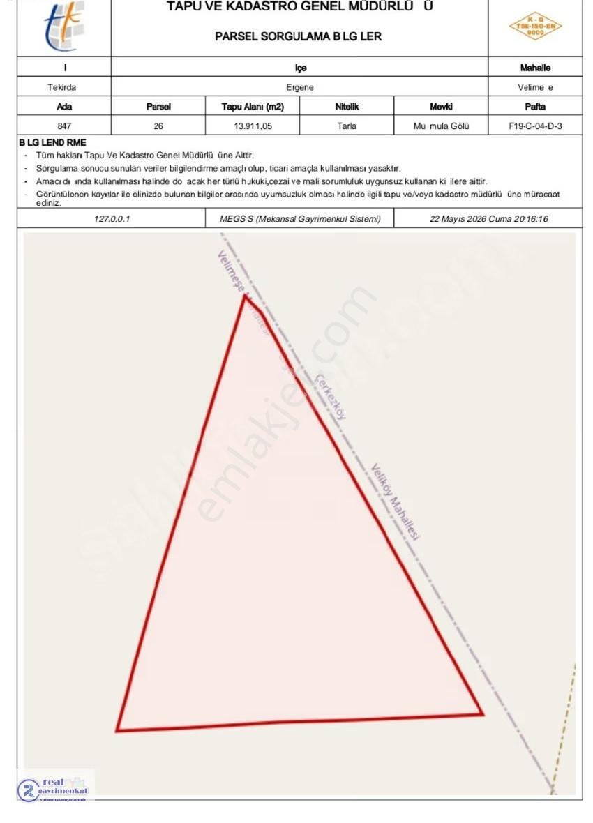 Ergene Velimeşe'de 13.911 M² Yatırımlık Arazi - Görsel 5