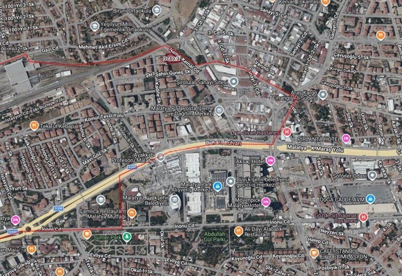 Yeşilyurt İnönü Mahallesinde Ticari + Konut İmarlı Arsa - Görsel 2