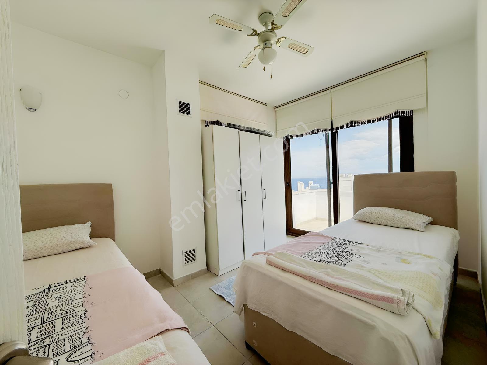 Bodrum Gündoğan Plajlı Sitede Deniz Manzaralı Yazlık - Görsel 9