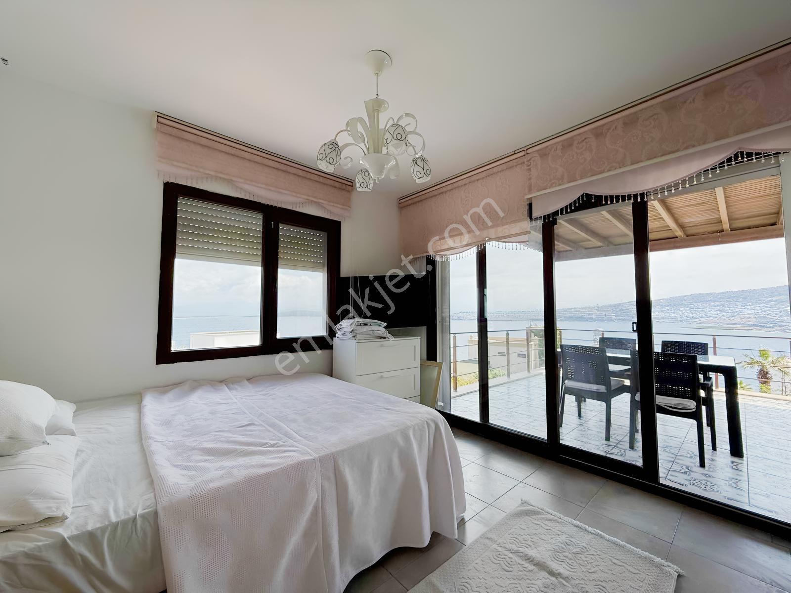 Bodrum Gündoğan Plajlı Sitede Deniz Manzaralı Yazlık - Görsel 21
