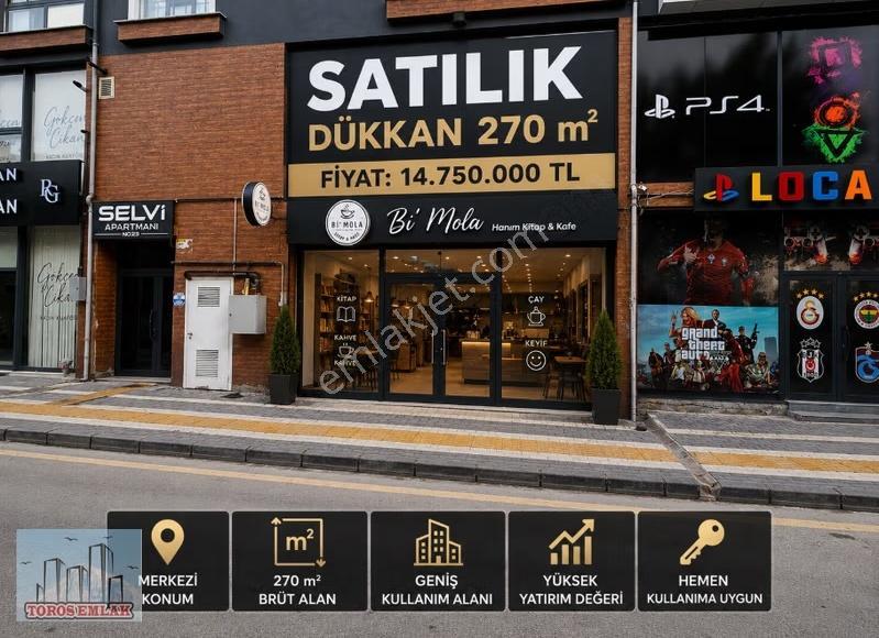 Toros Emlak'tan Bor Cad. Arkası Satılık 3 Katlı 270 M2 Dükkan