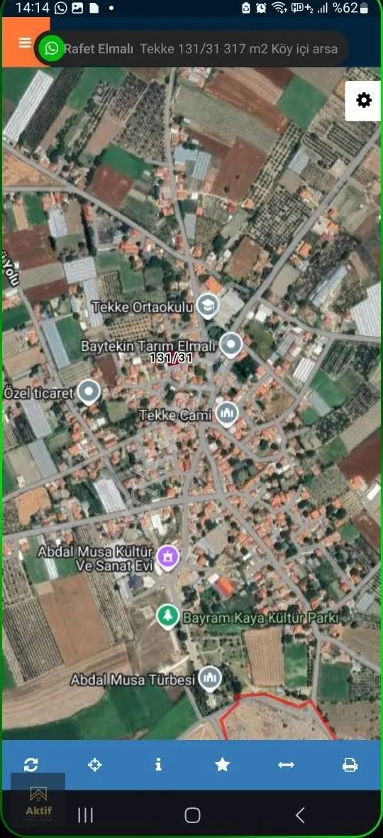 Elmalı Tekke Köyünde Köy İçinde Oturuma Hazır Arsa İçinde Ev - Görsel 2