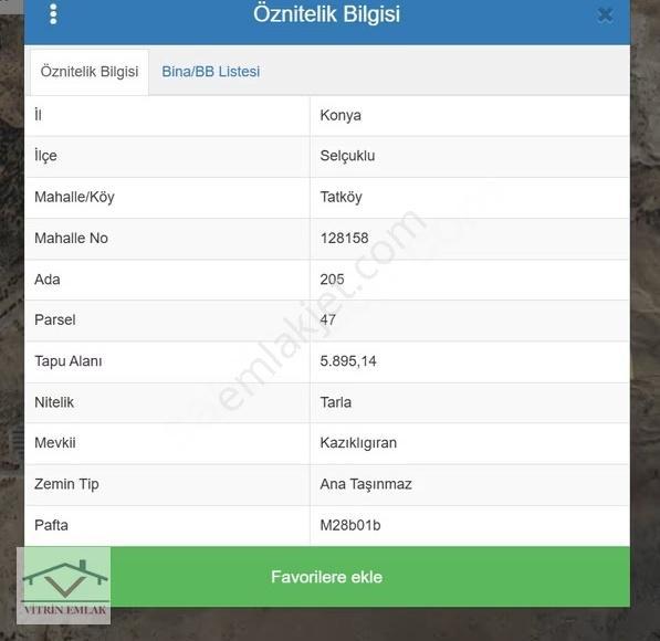 Vitrin Emlak'tan Selçuklu Tatköyde Yatırım Fırsatı - Görsel 4