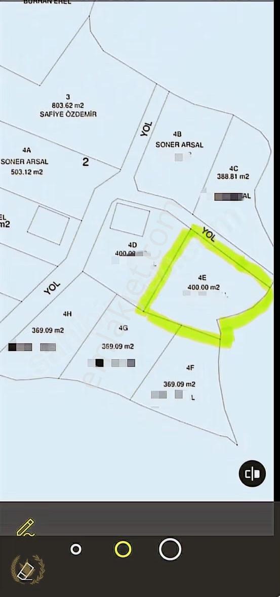 Fethiye Nif Mah Rızai Parsellenmiş 400mt Kare Yerimiz Satılık - Görsel 16