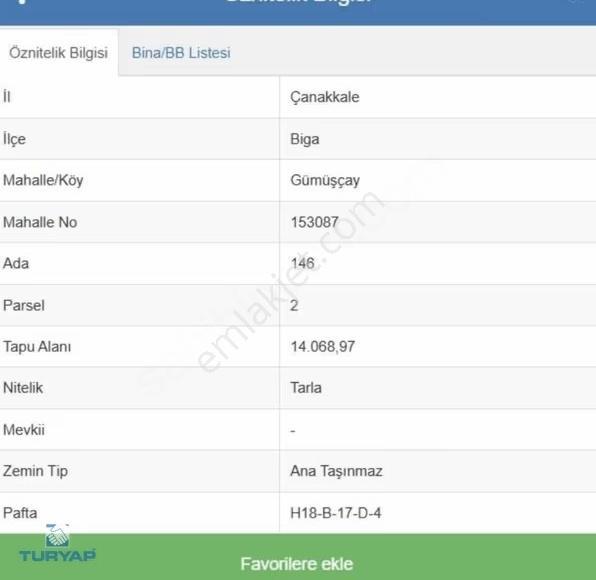 Çanakkale Biga Gümüşçayda 133.409 M² Satılık Fırsat Tarlalar - Görsel 17