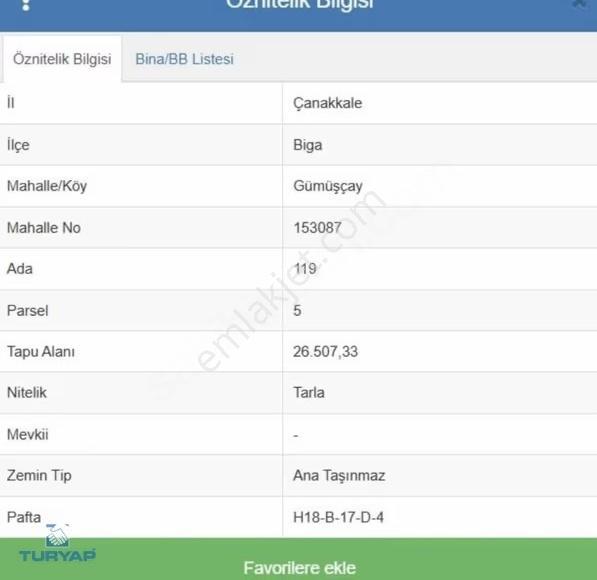 Çanakkale Biga Gümüşçayda 133.409 M² Satılık Fırsat Tarlalar - Görsel 14