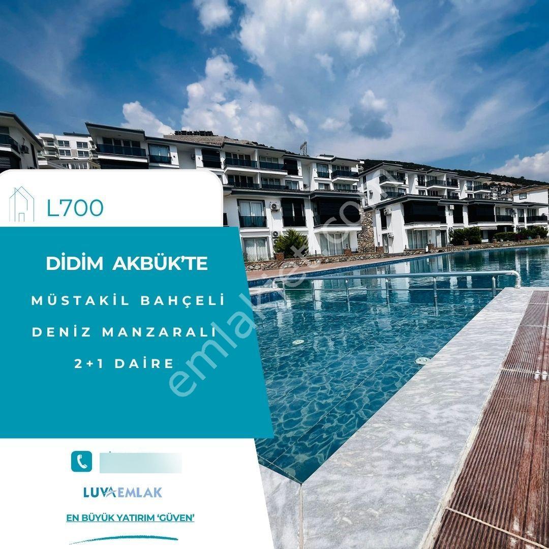 Didim Akbük'te Deniz Manzaralı Müstakil Bahçeli 2+1 Daire