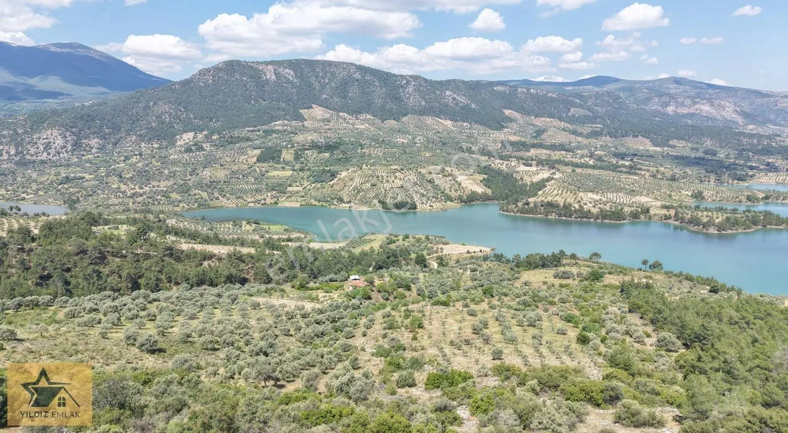 Aydın Bozdoğan Kemer Barajı Manzaralı Geniş Tarla Ve Kargir Ev - Görsel 4