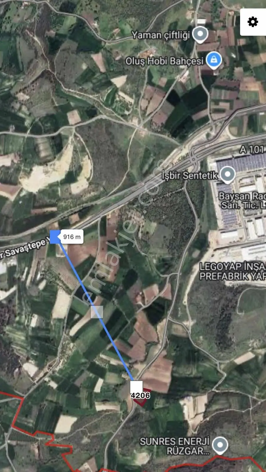 Balıkesir Altıeylül Gökköy Mah.satılık 5.250 M2 Ticari Arsa - Görsel 3