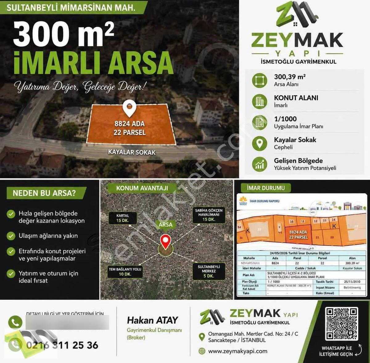 Mimar Sinan Mahallesi'nde Satılık Arsa
