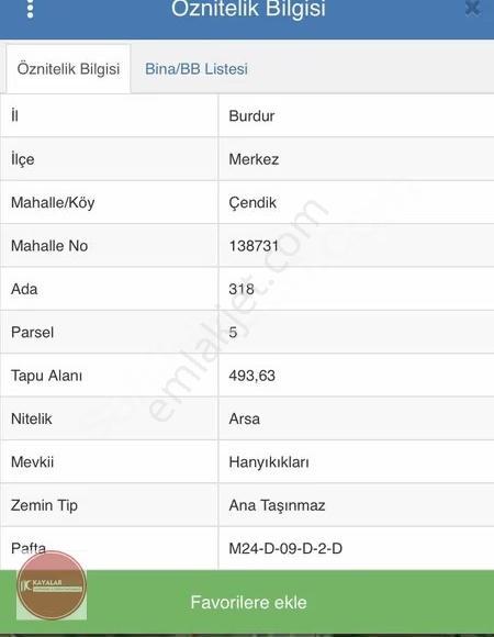 Kayalar Group'tan Merkez Çendik Köyünde 493m2 Satılık Arsa