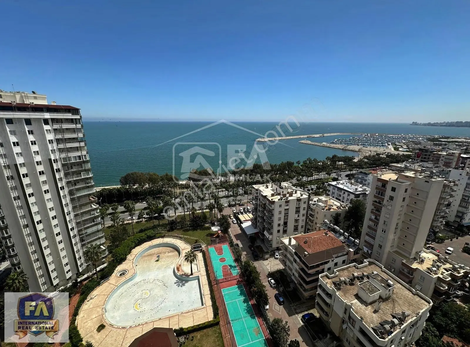 Fa'dan Marina Sitesinde Lebiderya Deniz Manzaralı Kiralık Daire