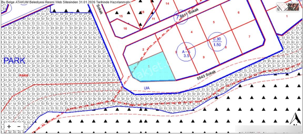 Acil Satılık 5.kat İmarlı Fırsat Arsa Köşe Parsel Önü Park - Görsel 4