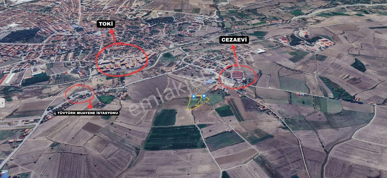 Vepaş'tan Kuruçay Mahallesi Satılık 11.842 M² İmar Sınırı Tarla