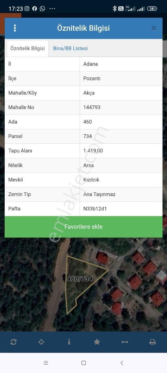 Kar Emlak Tan Akçatekir Şıhlıda 1420 M2 Satılık Arsa - Görsel 5