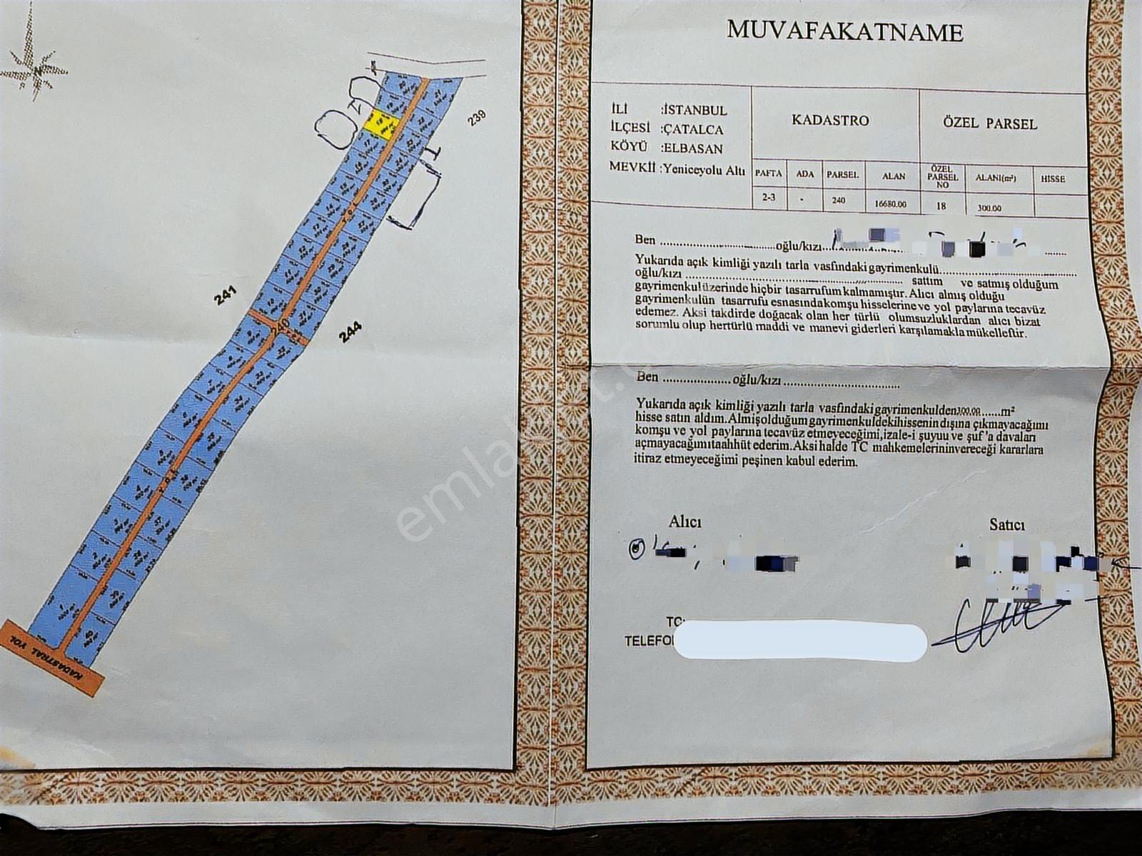 Yatırım Fırsatı Çatalca Elbasan Da Satılık 302 M² Arsa - Görsel 3
