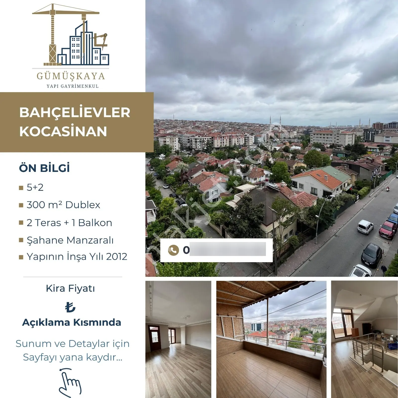 Bahçelievler En Geniş Dublex / 5+2 300 M² Manzaralı 3 Balkonlu - Görsel 2