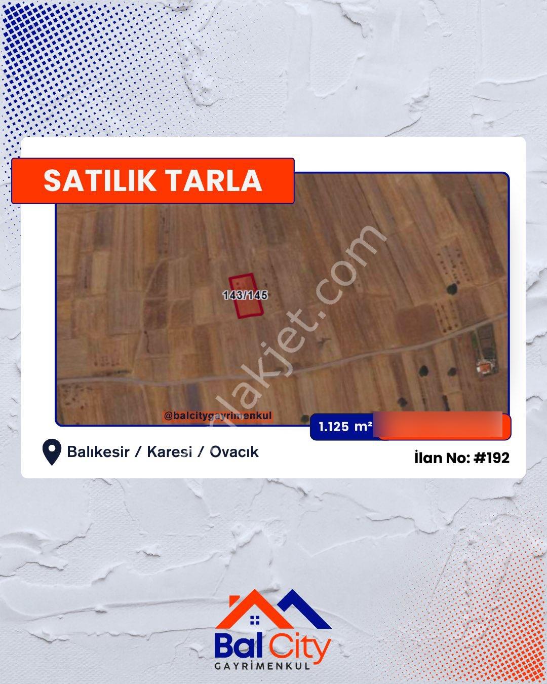 Balcity - Balıkesir Karesi Ovacık'da Yatırım Fırsatı