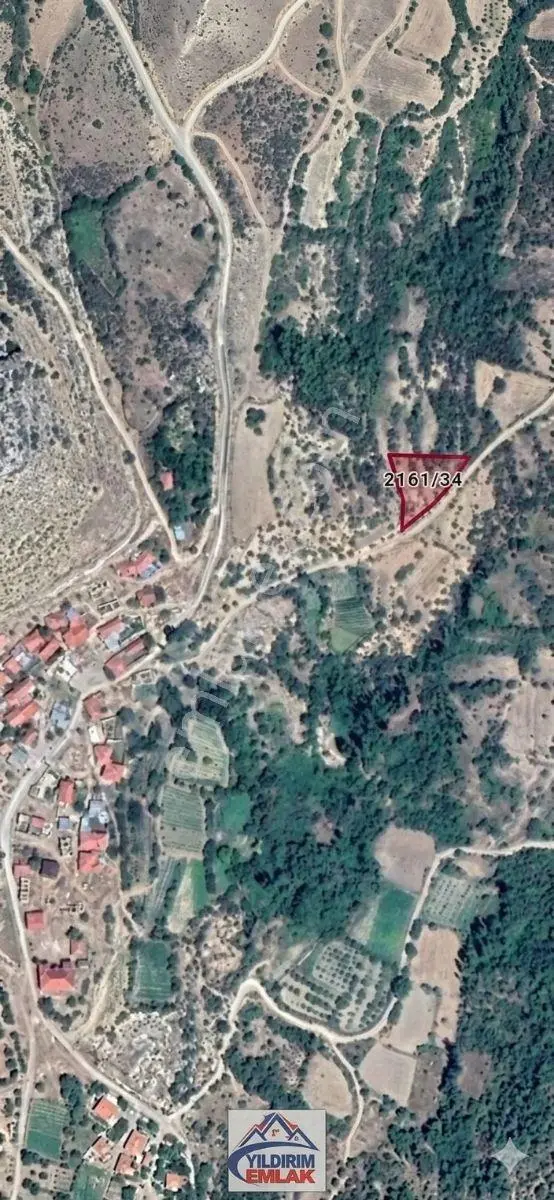 Uygun Fiyatlı Eskişehir 1323 M2 Köy Dibi Resmi Yollu Tarla