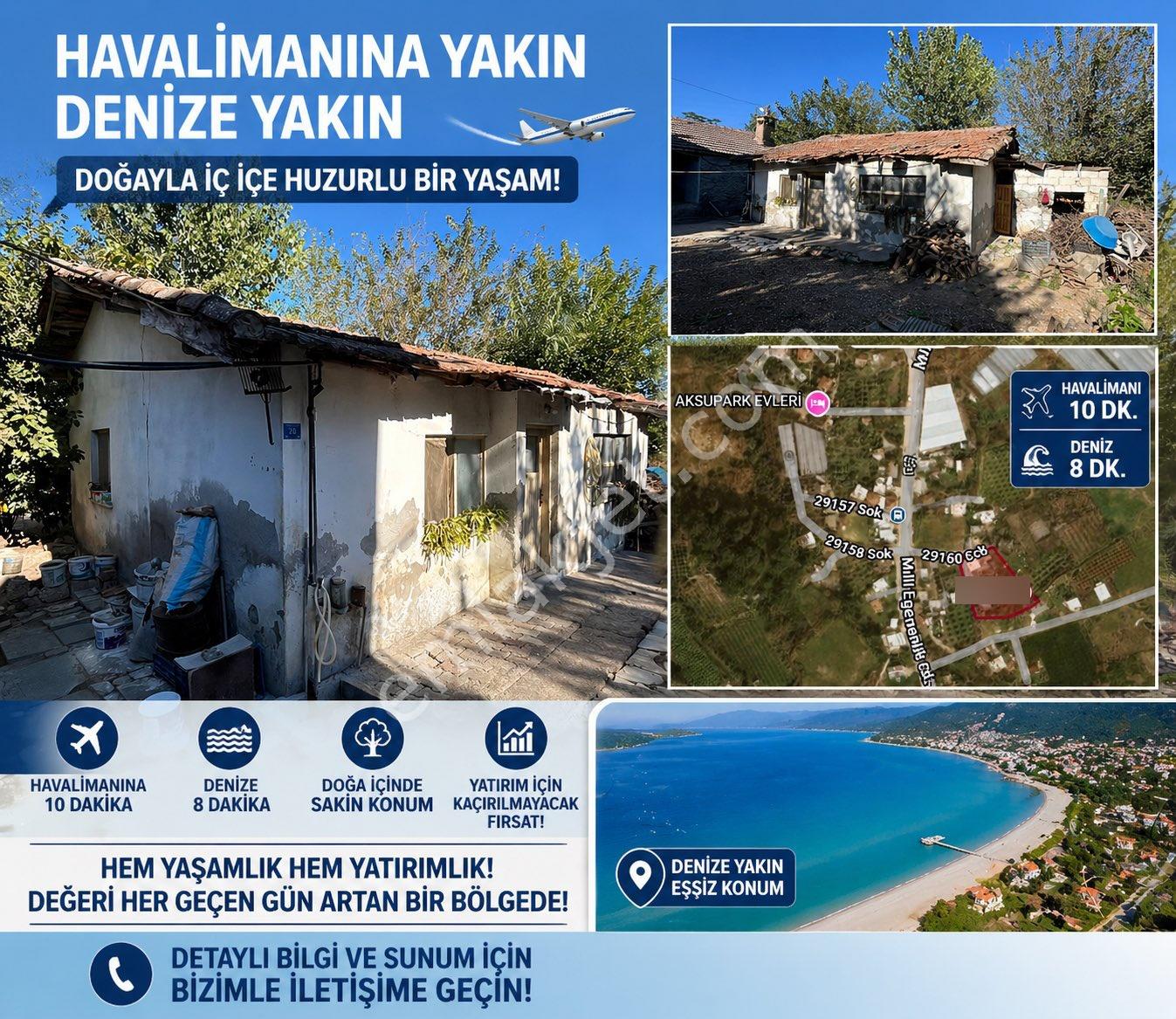 Yatırımlık Denize , Havalimanına Yakın Arsa