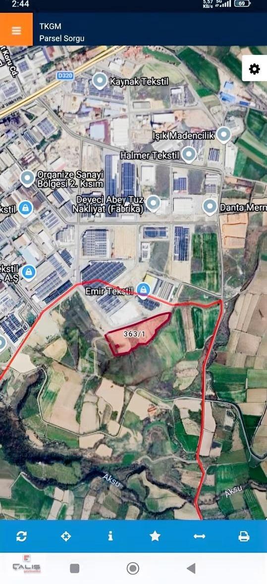 Denizli Honaz Osb 2.bölge İmar Yoluna Cepheli Uygun Fiyata Arsa - Görsel 3