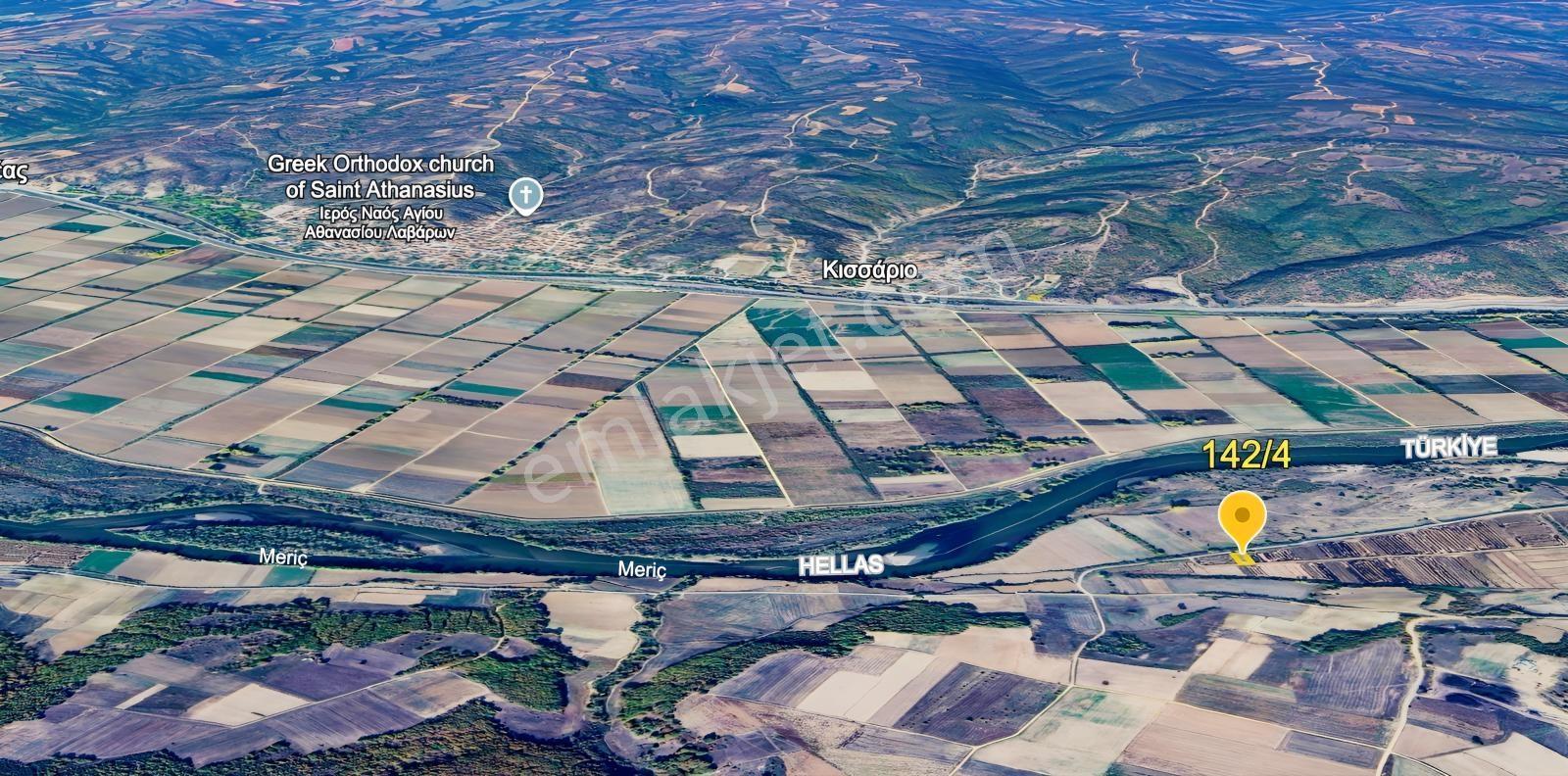 Edirne Meriç Kara Yusuflu Meriç Nehri Yanında Satılık Tarla