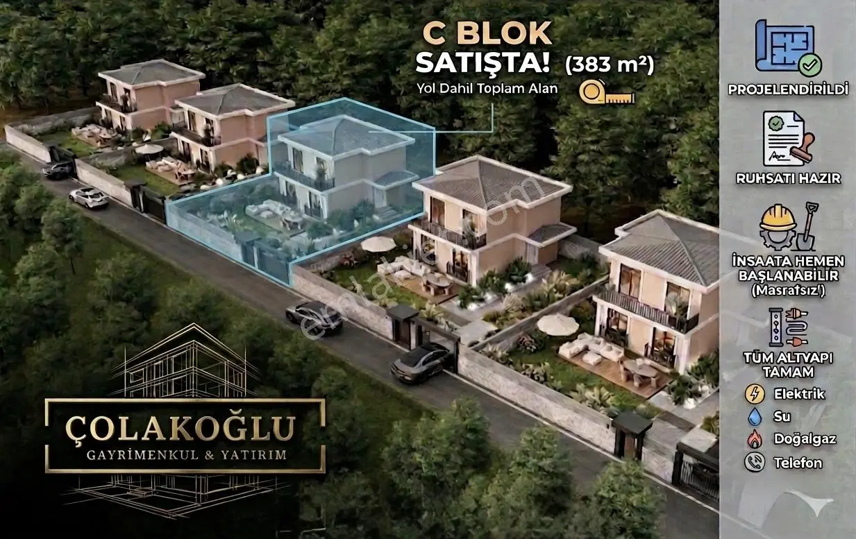 Sakarya/eşme/ruhsat/ İmar /yol/altyapı Hazır -c Blok