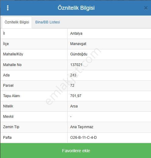 Manavgat Gündoğdu'da 700m² Satılık Arsa - Görsel 2